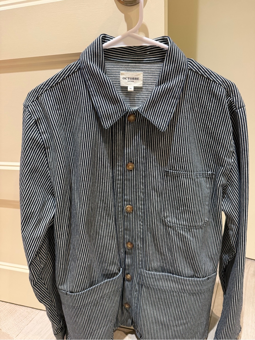OCTOBRE Striped Chore Coat